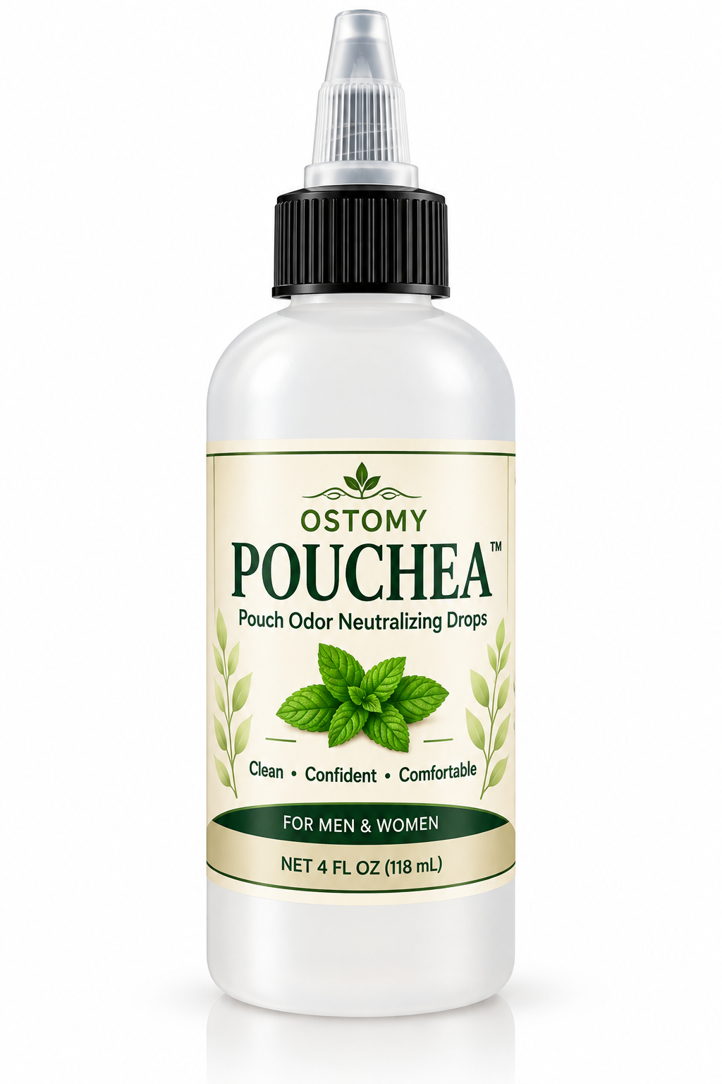 POUCHEA™ – Ostomy Pouch Odor Neutralizing Drops | 4 oz
